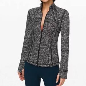 Lululemon define jacket color black and white size 8